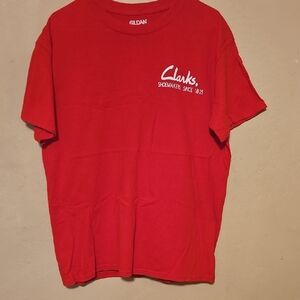 Clarks Red Short-Sleeve Logo Tee